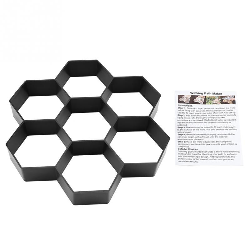 Agyvvt Hexagon Vorm Plastic Mal Cement Bestrating Baksteen Diy Tuinieren Steen Bakstenen Lopen Bestrating Beton Mallen Tuingereedschap