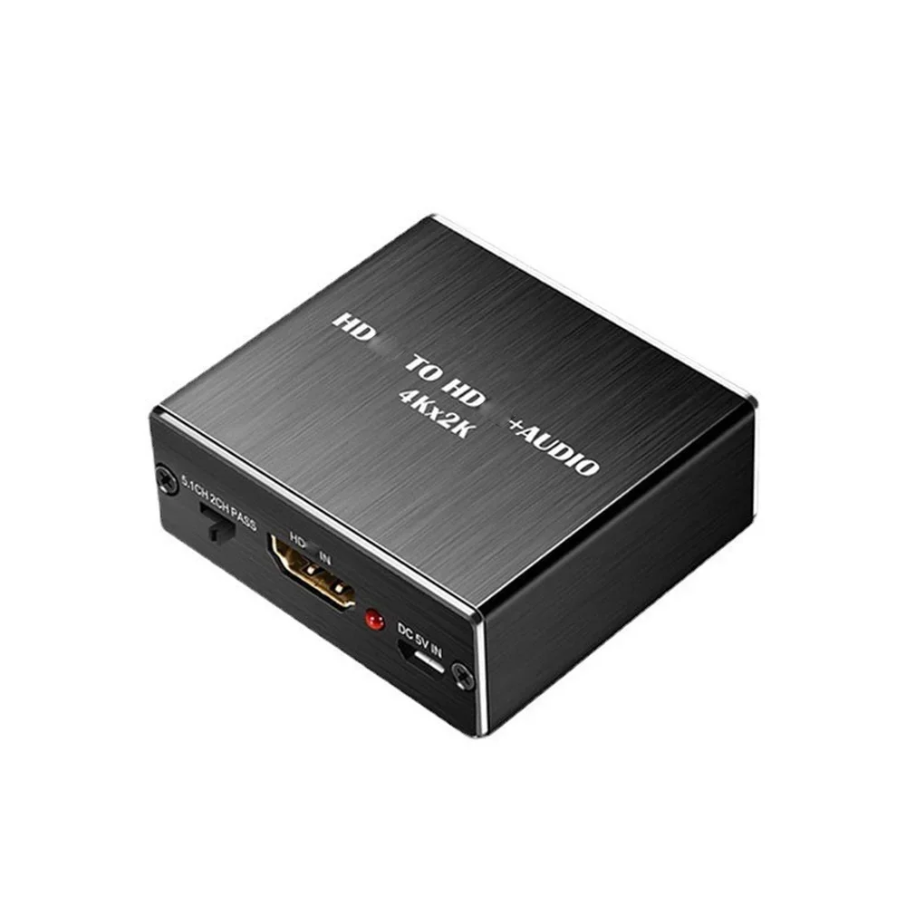 4K 2K Video Extractor HDMI-compatibel met 3,5 MM Audio Converter SPDIF Optische TOSLINK Stereo Out Splitter Adapter