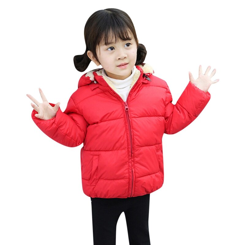 Winter Kids Baby Berber Fleece Jas Meisje Jongen Hooded Jassen Solid Mantel Jas Dikke Warme Bovenkleding Baby Jongens Meisjes kleding
