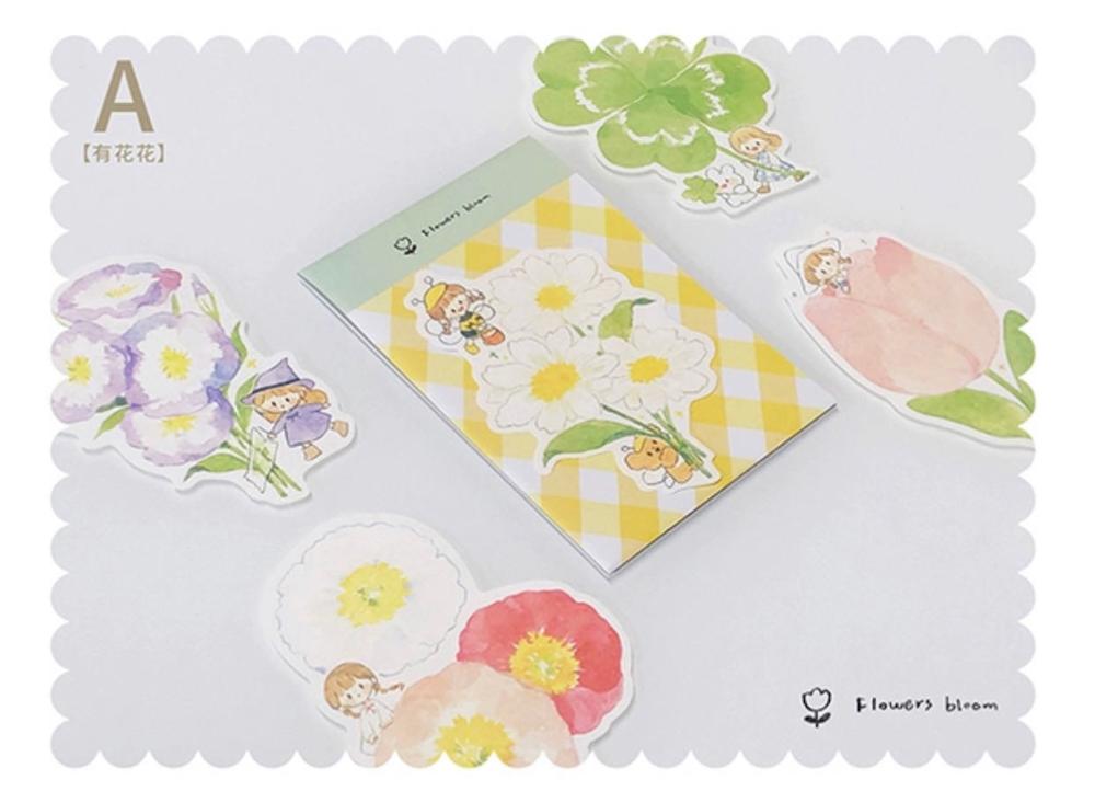 Lovely Girl Memo Set Writing Pad for Card Making DIY Scrapbooking Bullet Journal Planner Notes: A