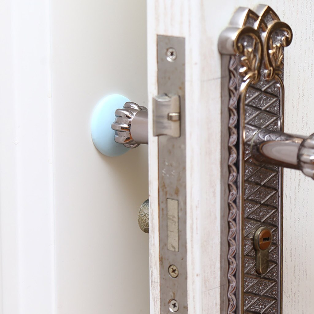 Dørpropp ryksikker gummipude hjem mute anti kollision vægbeskytter dørhåndtag kofanger prop dørknop pad  #j2s