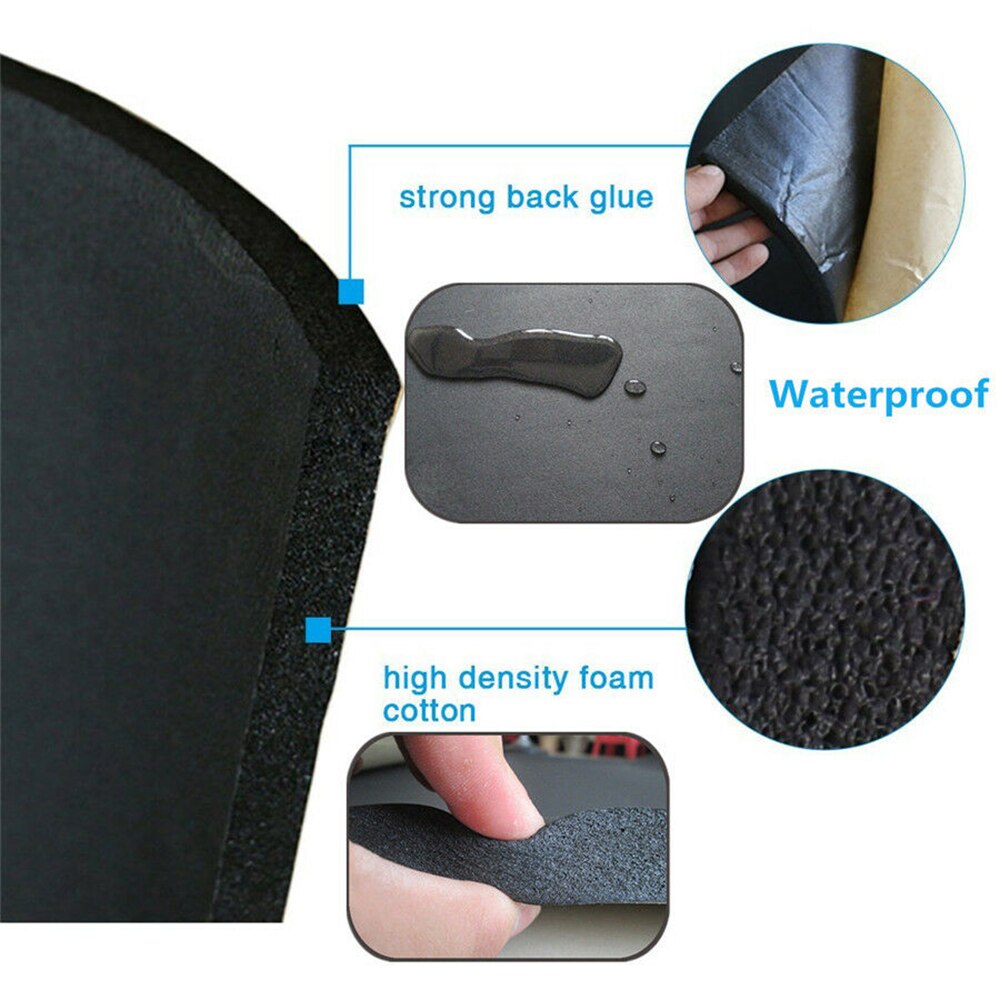 Car Sound Deadener Mat Noise Proof Bonnet Insulation Deadening Engine ...