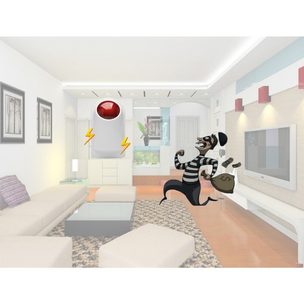 PSCBT Smoke Detector Fire Alarm Protection Sensor Spot Alarm Siren System for Warehouse Office Home Apartment