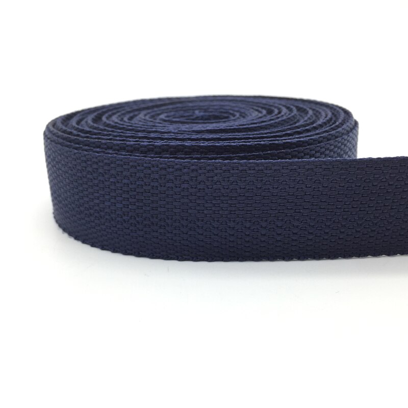 10 Yards 30Mm Canvas Lint Heuptas Singels Nylon Lint Knapzak Strapping Naaien Tas Riem Accessoires: Navy Blue
