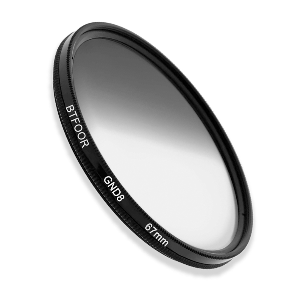 BTFOOR Gradient Nd Gnd Filter 49 52 55 58 67 72 77 82 Mm for Camera Canon Lens EOS M50 6d 250d 600d Nikon D3200 D3500 Sony A6000