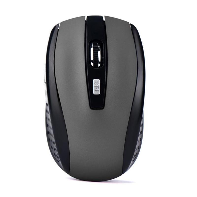 USB Gaming Wireless Mouse Gamer 2.4GHz Mini Receiver 6 Keys Computer Mouse Gamer Mice For Computer PC Laptop: Gray