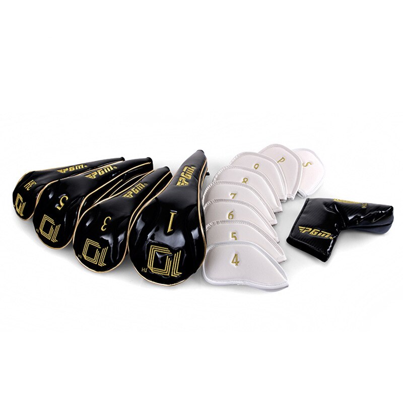 Golf Headcover Golf Iron Head Covers with Magnetic Closure PU Romaro Golf Irons Set Covers for Man Women