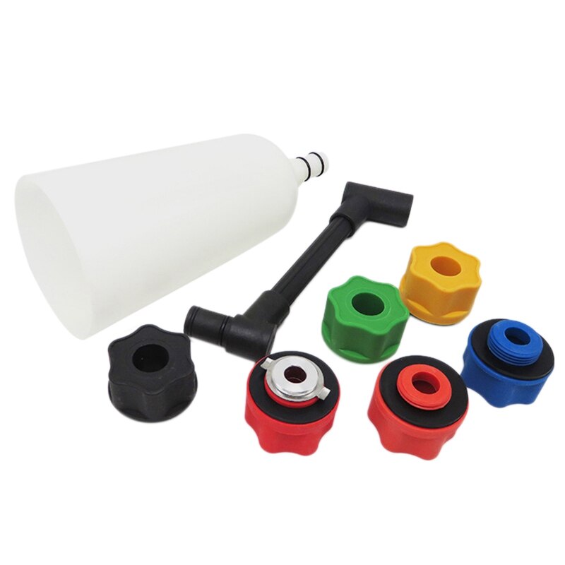 -8pcs Oil Funnel Filling Kit With 6 Adapters Automotive Tool For Car Truck: Default Title