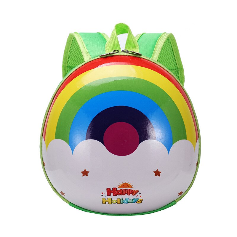 Kinderen baby rugzak wandelen veiligheidstuig teugels peuter riem tas anti-verlies schattige cartoon rugzakken regenboog: Groente