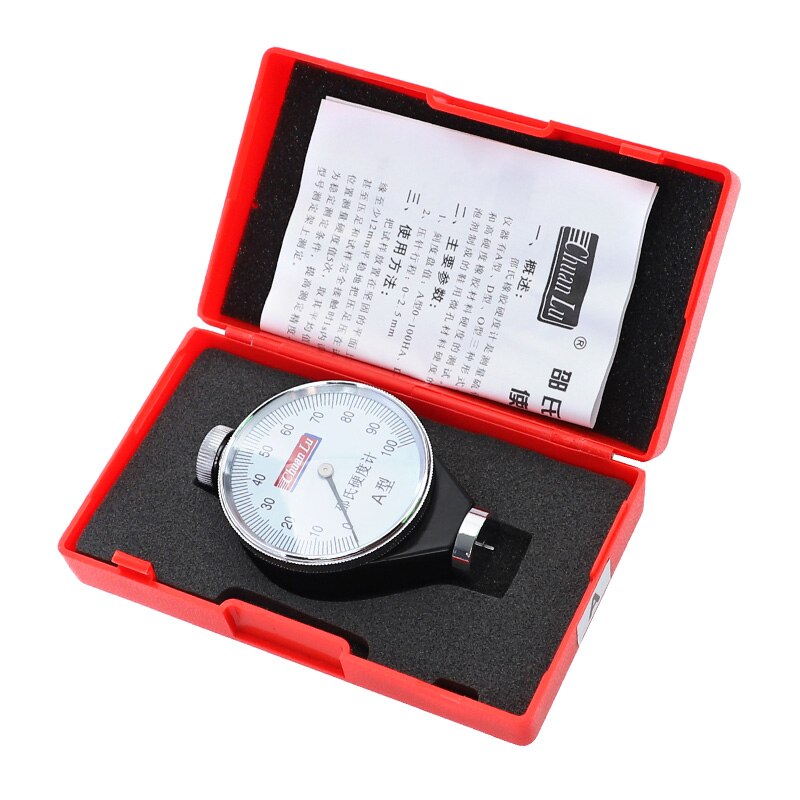Hardness Meter 0-100HA Type A Hardness Tester for Rubber Shore Durometer with Box Measuring Tools