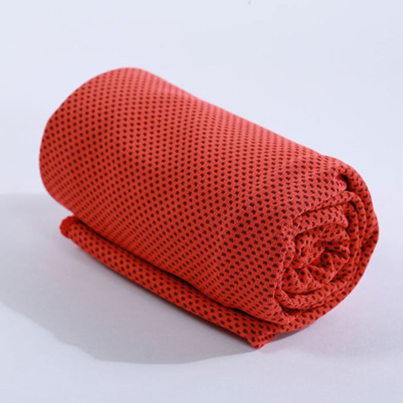 Toalla deportiva portátil de microfibra de secado rápido, toalla de deporte al aire libre para Fitness, Fitness, rápido, Toalla helada, Yoga: Rojo