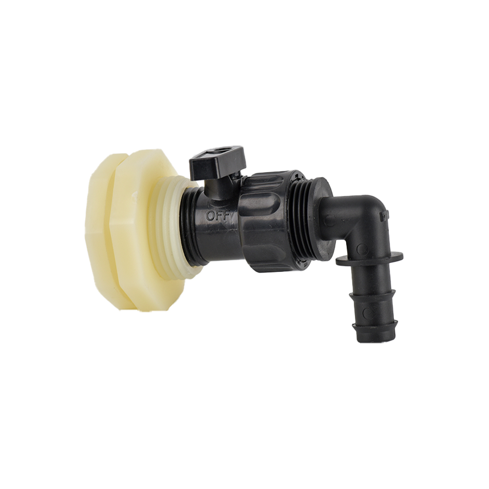 Kit de grifo de Barre de lluvia de PVC, válvula de barril de lluvia de 3/4 pulgadas con adaptador de montaje de mampara para tanques de agua, acuarios, bañeras y piscina