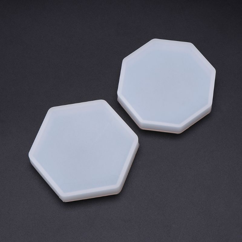 Silicone moule miroir bricolage résine époxy artisanat fabrication de bijoux pendentif décoration géométrique Hexagonal à la main moules ornements