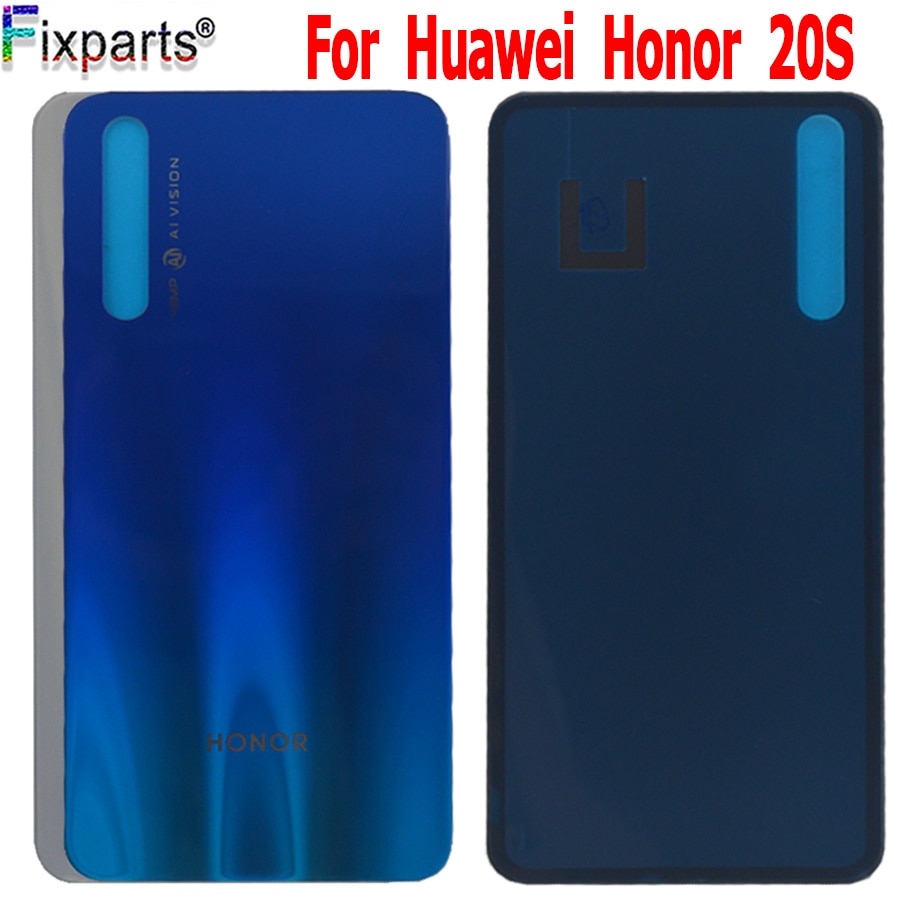 Back Glass Cover For 6.26" Huawei Honor 20s Battery Cover Back Panel Honor 20s Rear Glass Door Housing Case With Adhesive