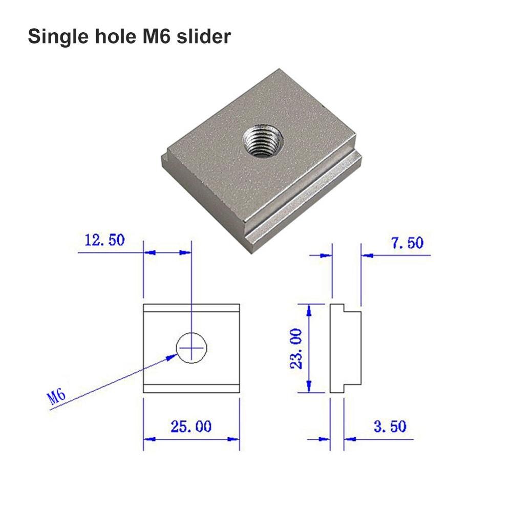 M6 M8 Nut Threaded Rod T-shaped Slide Track Jig Fixture Saw Table Chute for Router Table Bandsaws Woodworking DIY Tools