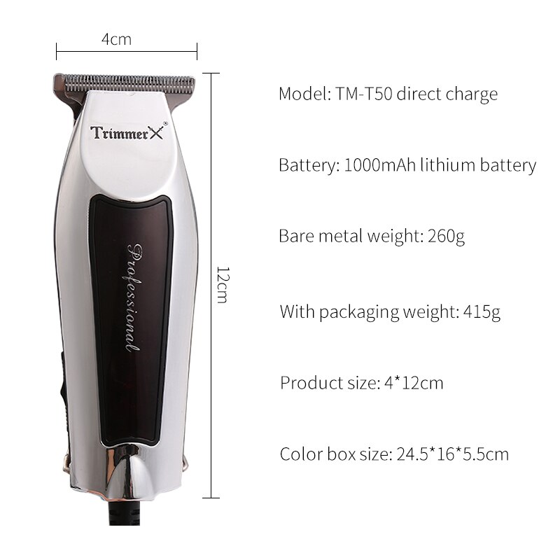 Hair Trimmer Beard Hair Clipper Men Trimer Electric Hair Cutting Machine Haircut 0.1mm Stainless steel cutter