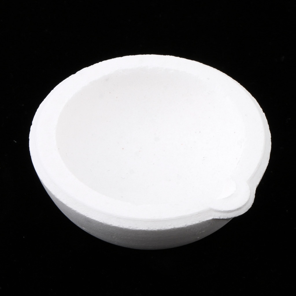 100g Jeweler Crucible Pot Melting Melt Metal Gold Jewelry Casting Quartz Silica Melting Crucible Dish Bowl Pot Casting