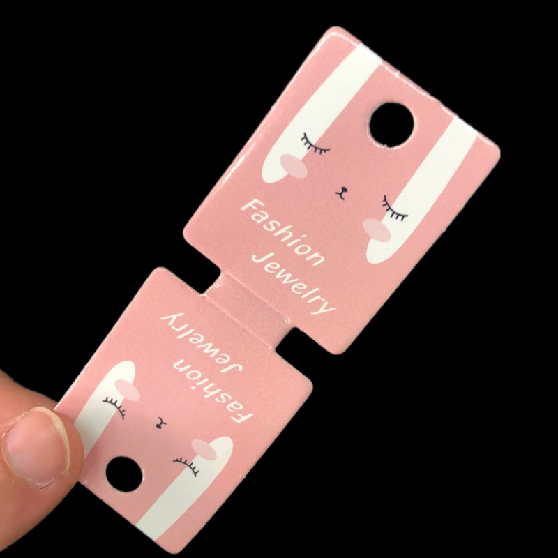 50pcs 3.5x9.5cm Display Paper Cards Hair Band Headband Foldable Hanging Cardboard for DIY Jewelry Display Packaging Price Tag: 2