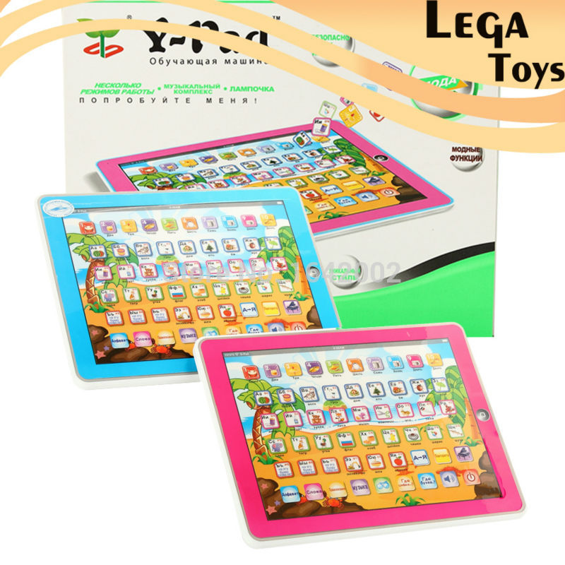 Pädagogisches Spielzeug Für kinder tablet Comput in Russische sprache lernen Y-Pad für Kinder ABC Y Pad Russische spielzeug mit Licht