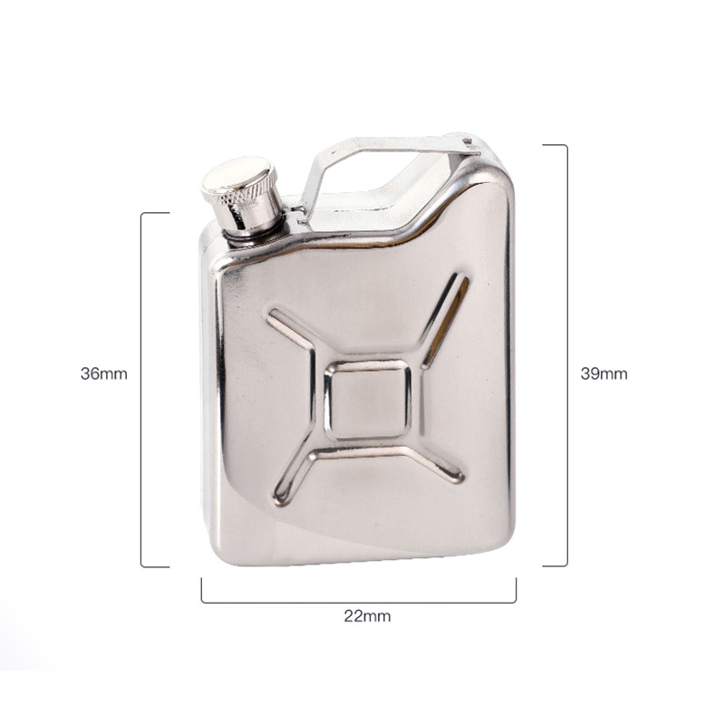 5oz Hip Flask with Funnel Mini Portable Wine Drink Pot Stainless Steel Alcohol Whiskey Flagon Wine Bottle for Outdoor Men