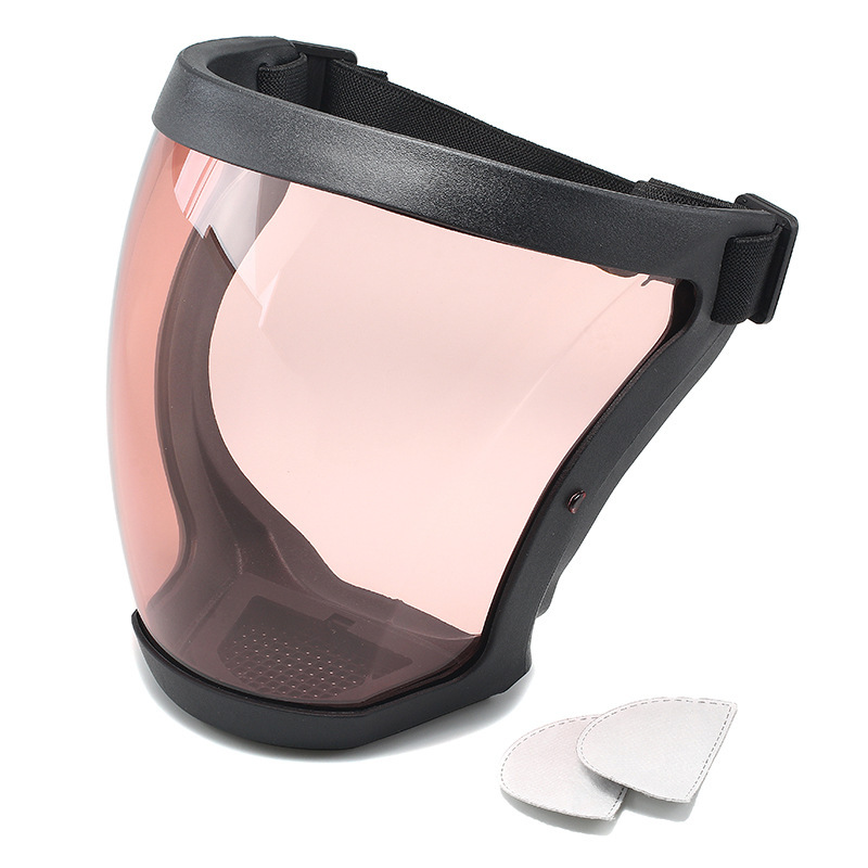 Beschermmasker Transparant Gezichtsbeschermer Gezicht Gezichtsmasker Beschermend Buitenveiligheidsmasker Hoofdbedekking Bescherming Spatwaterdicht: Transparant