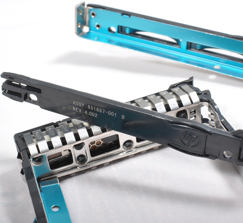 HP 651687-001 2.5 "SFF SAS SATA HDD Plateau Caddy pour G8 Gen8 G9 DL380p 651699 DL360p avec Puce et LED 651699-001 ML350e ML310e