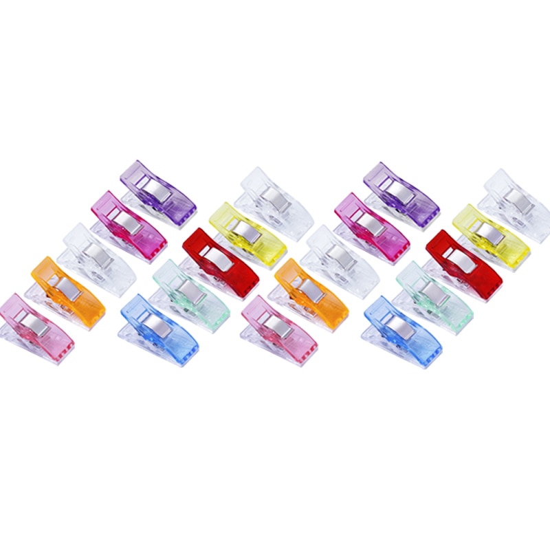 50 pcs Plastic Patchwork Sewing Clips Fabric Quilting Binding Clips Holder Sewing Accessory Garment Clip