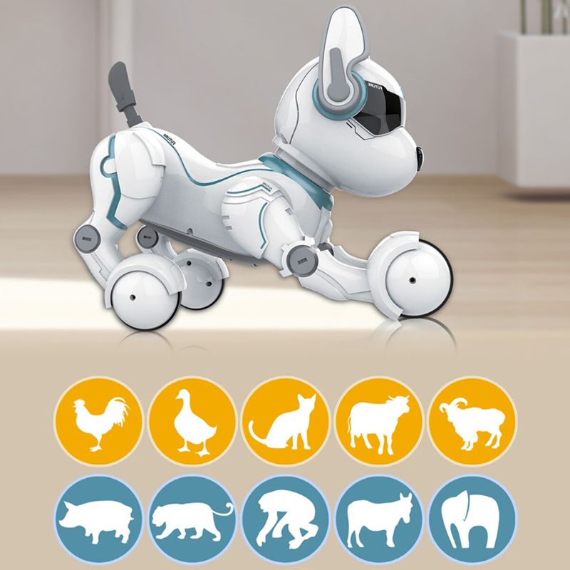 Remote Control Robot Dog Toy for Kids Early Education Toy Intelligent Programming Smart Stunt Puppy Robot