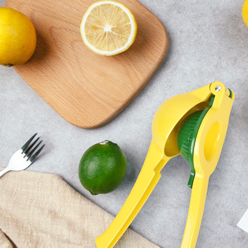 NTONPOWER Manual Lemon Juicer - Premium Metal Citrus Press Squeezer - Handheld Orange Juicer