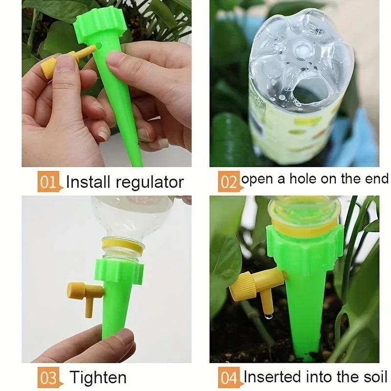 10Stck Blume Einstellbare Automatische Tropf Bewässerung Anlage Bewässerung System Hause Balkon Topfpflanzen Garten Bewässerung Werkzeuge