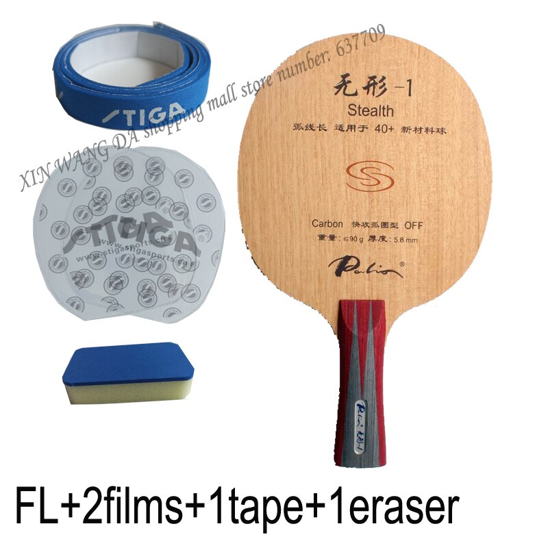 Palio official stealth -1 stealth 01 bordtennisblad snabb attack med loop bra kontroll racketsporter: Fl suddgummi