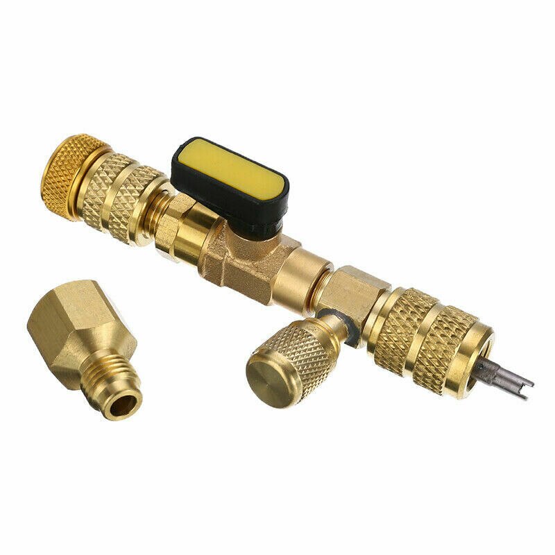 R410a r22 dobbelt størrelse sae port hvac ventil kerne fjernelse installationsværktøj 1/4 5/16 tommer ventil kerne fjernelse værktøj