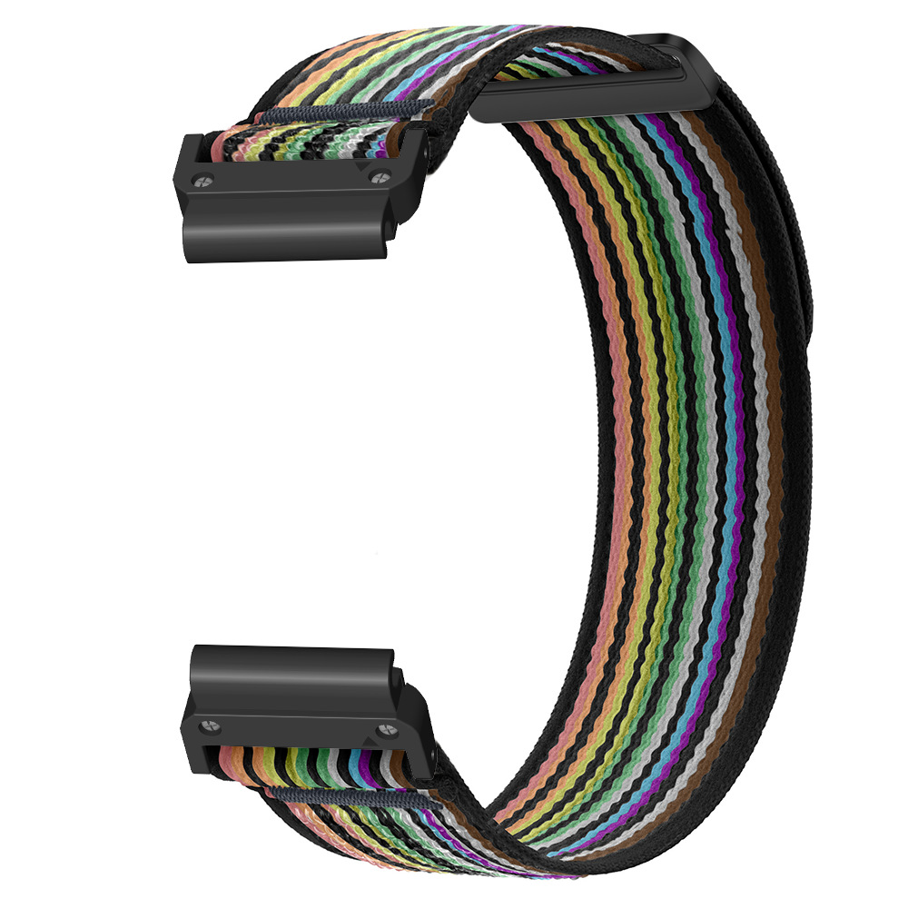 Correa de nailon QuickFit para Garmin Fenix 7 7X Pro 6 6X 5 5X Plus, pulsera para reloj inteligente Garmin Forerunner 935, pulsera de 22mm y 26mm: XS / Blanco