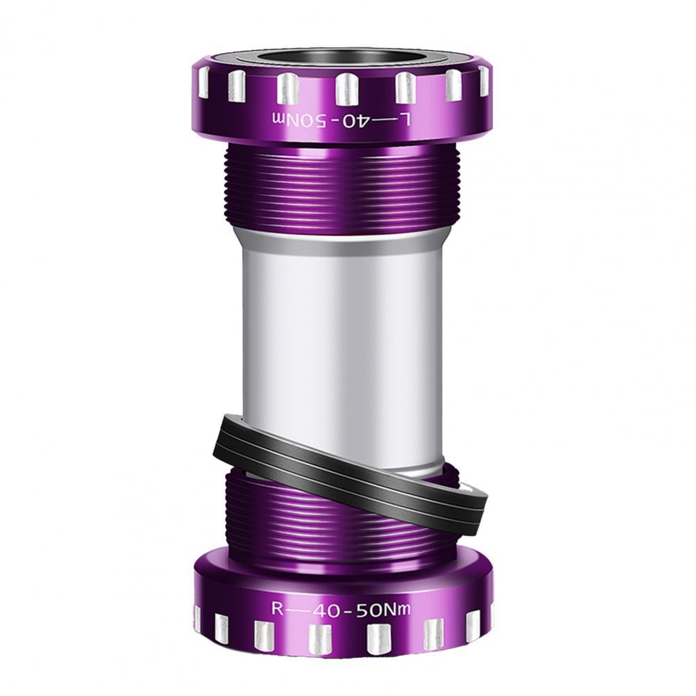 Bike Bottom Bracket Great 6061 Aluminum Alloy Smooth for Mountain Bike Thread Bottom Bracket Bicycle Bottom Bracket:  Purple