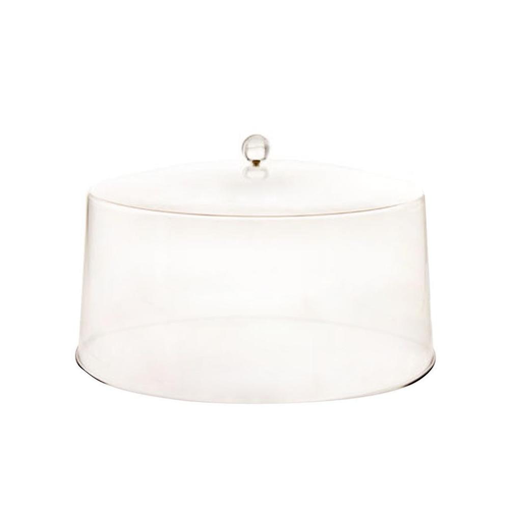 Transparent Plastic Cake Dome 30cm Acrylic Food Cover Snack Display Cover Food Cube Top Metal Handle Cake Covers #N