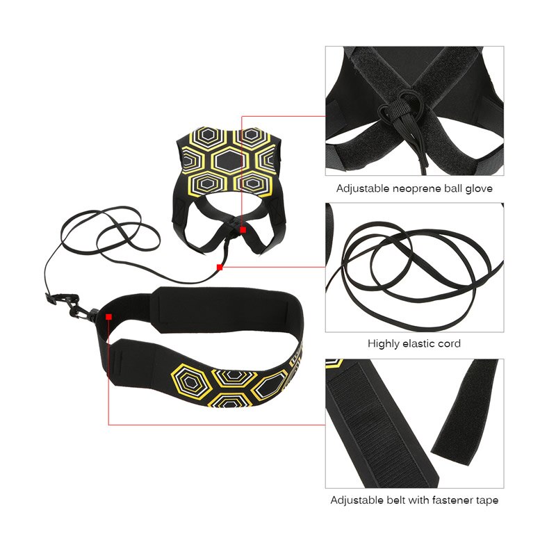 kopnięcie solo piłka nożna trener piłka robić piłki nożnej żonglować torby regulowane dzieci pomocniczy krąży pas piłka nożna dla dzieci sprzęt treningowy