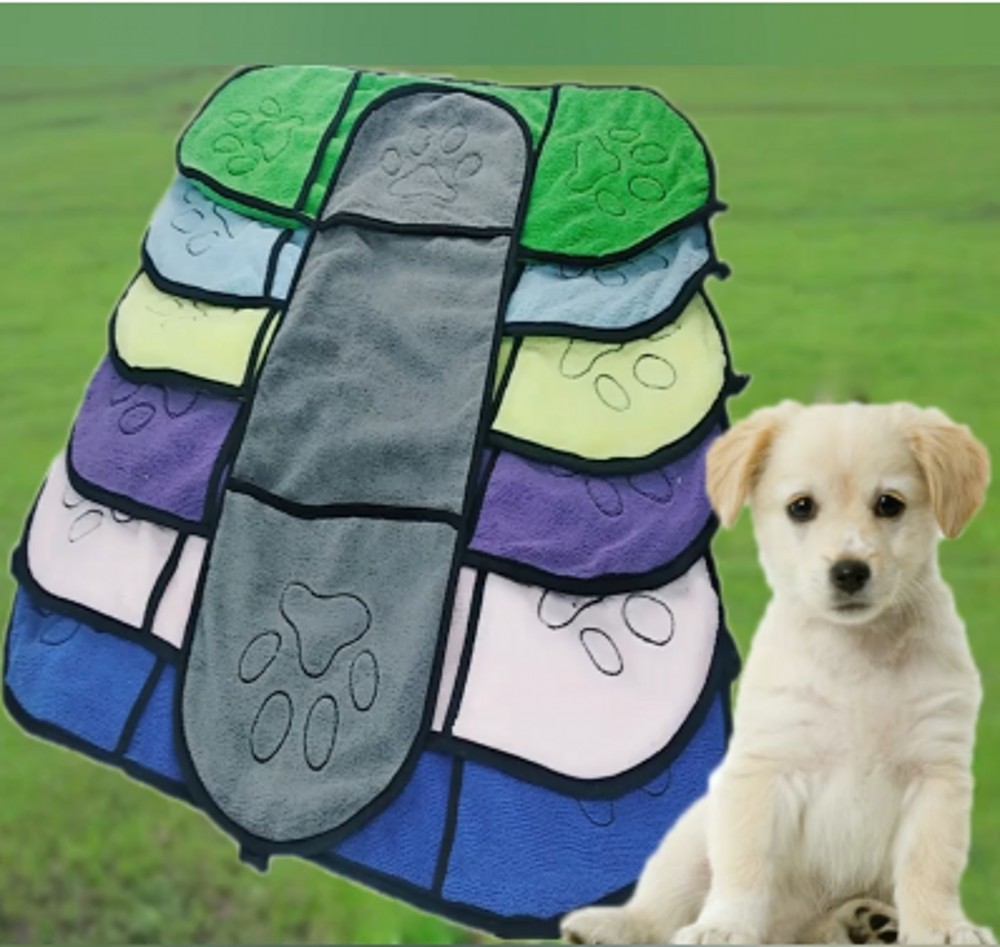 2022 Huisdier Hond Badhanddoek Microfiber Ultra-Absorberende Kat Kleine Honden Drogen Handdoek Deken Met Pocket Voor Grote honden Badjas