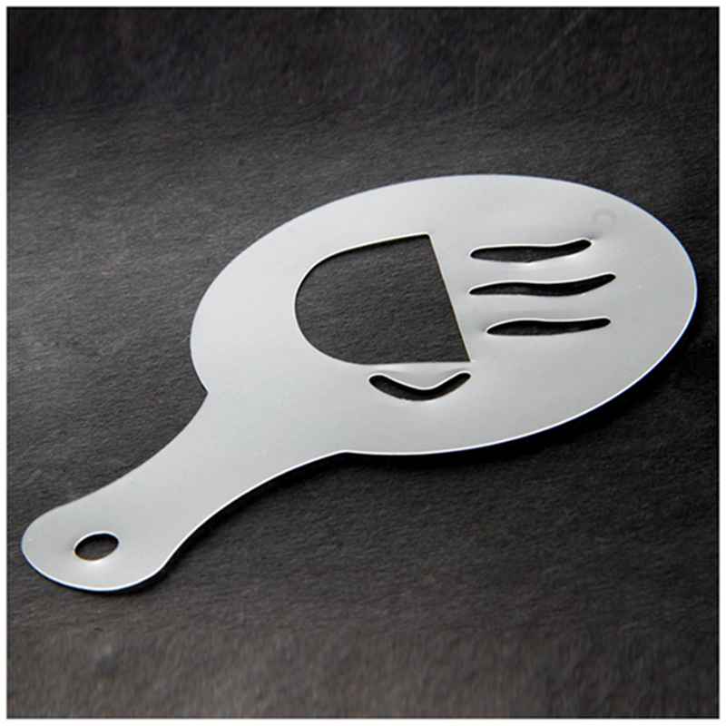 16 stuks nw cappuccino koffie sjablonen sjabloon strooipad stoffer spray