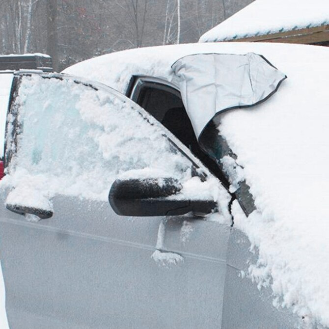 1 sæt vinter frontrude snedæksel til biler, universal 210d oxford klæde bildæksel , 190 x 94cm.