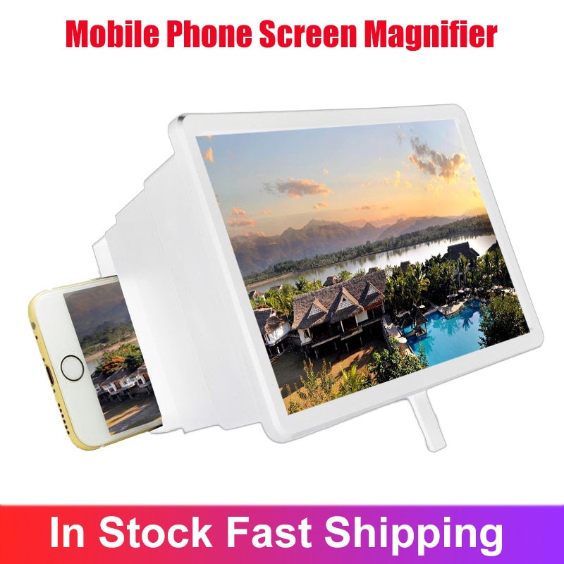 3D Movie Screen Vergroten Vergrootglas Universele Mobiele Telefoon Screen Magnifier Video Versterker Beugel Desktop Holder Stand Voor Telefoon