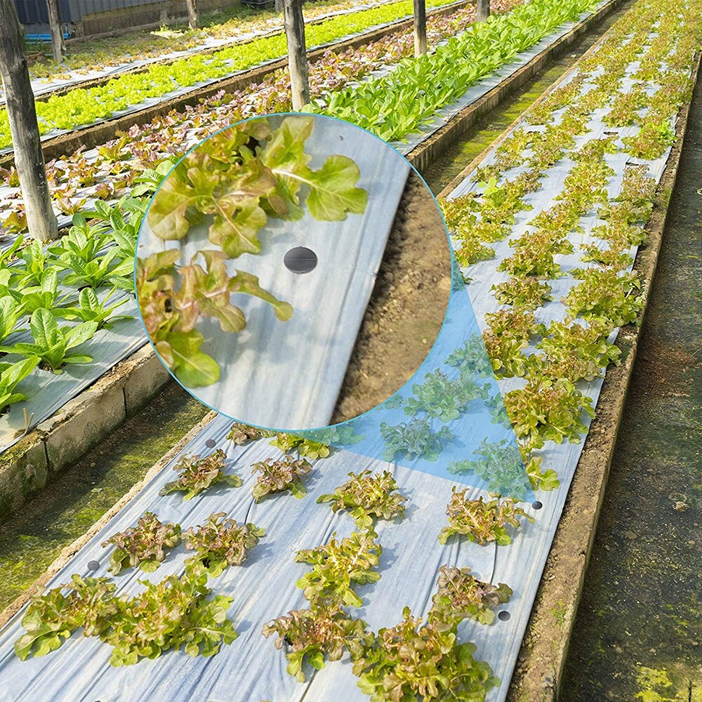 100Pcs Plastic Stakes, Yard and Garden Stakes, Gardening Ground Sturdy Rustproof Stake for Plant Support, Holding Down Tents