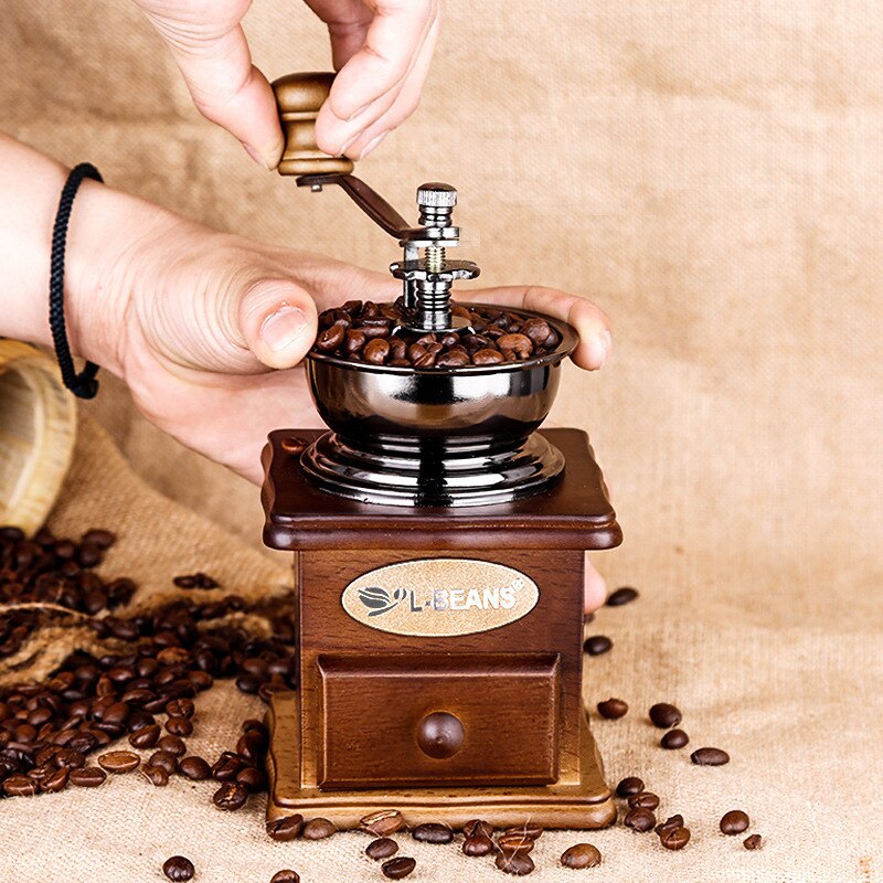 Hand Crank Coffee Grinder Manual Grinder Coffee Bean Extractor Portable Coffee Grinder