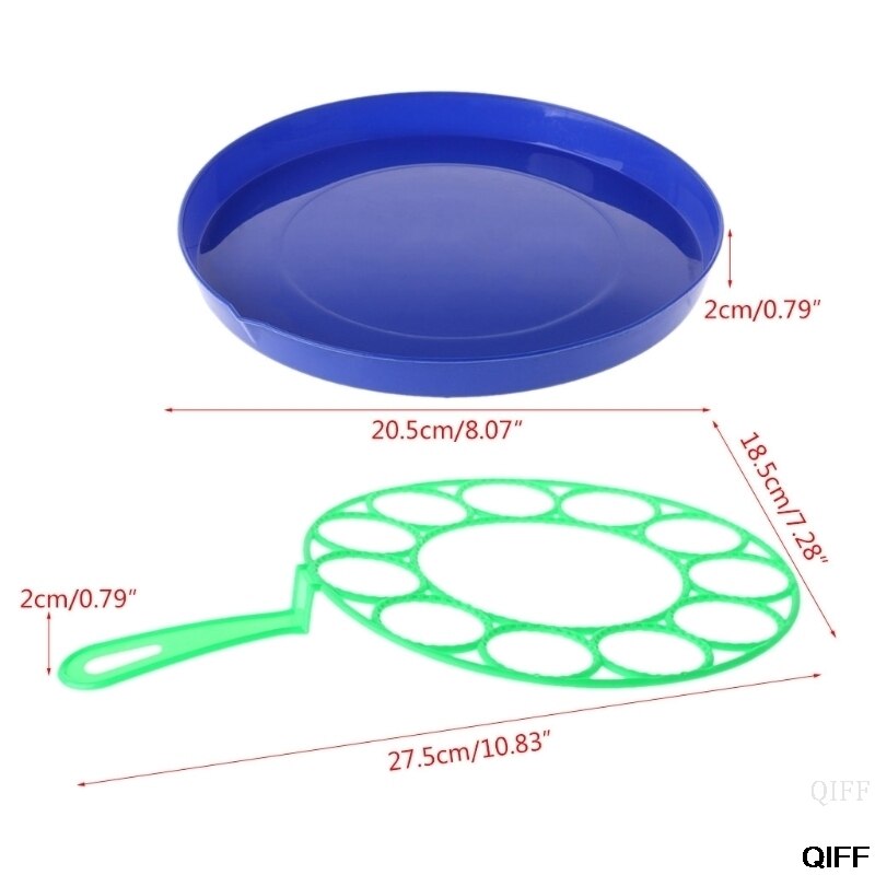 & Bubble Schotel Grote Bubble Tool Zeep Bubble Maker Blower Set Outdoor Speelgoed May06