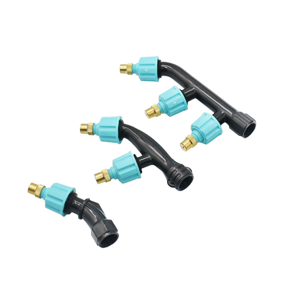 Landbrugs kobber forstøver sprøjtedyse enkelt/dobbelt/tre dysehoved pesticid sprøjtesprinkler med 1/4 1/2