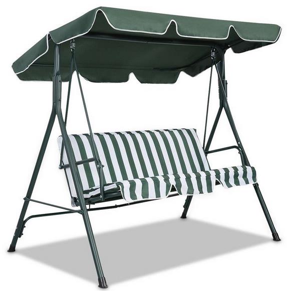 Swing Roof Cover Waterproof Canopy Replacement Porch Courtyard Outdoor Ruffle Hem Shade