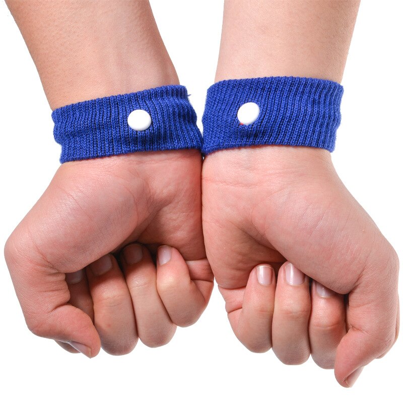2 pièces bracelet réglable voyage réutilisable coton bracelet Anti nausée bracelets maladie voiture mouvement mer malade bateau avion