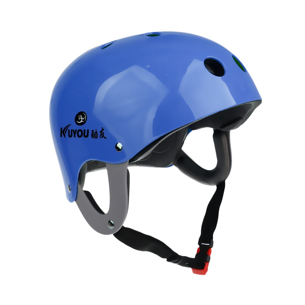 Durable Marine Pro Safety Helmet for Water Sports Kite Wake Board Canoeing Kayaking Rafting Fishing Head Circumference 57-62cm: Blue