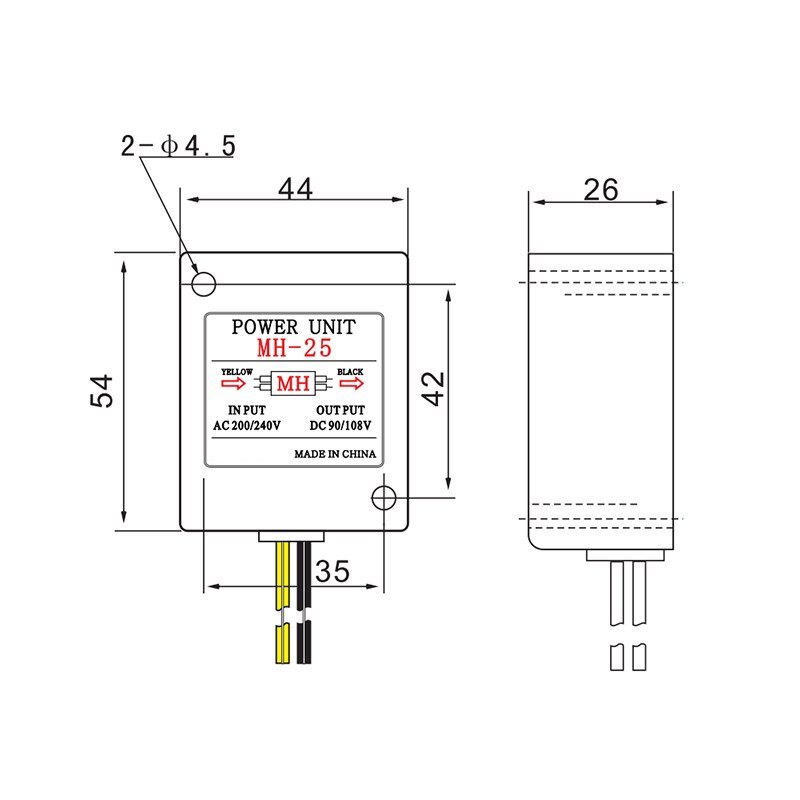 Power Unit The Motor Brake Rectifier MH-20TC MH-23 MH-23C MH-25 for Sanki Input AC200/240V Output DC90/108V