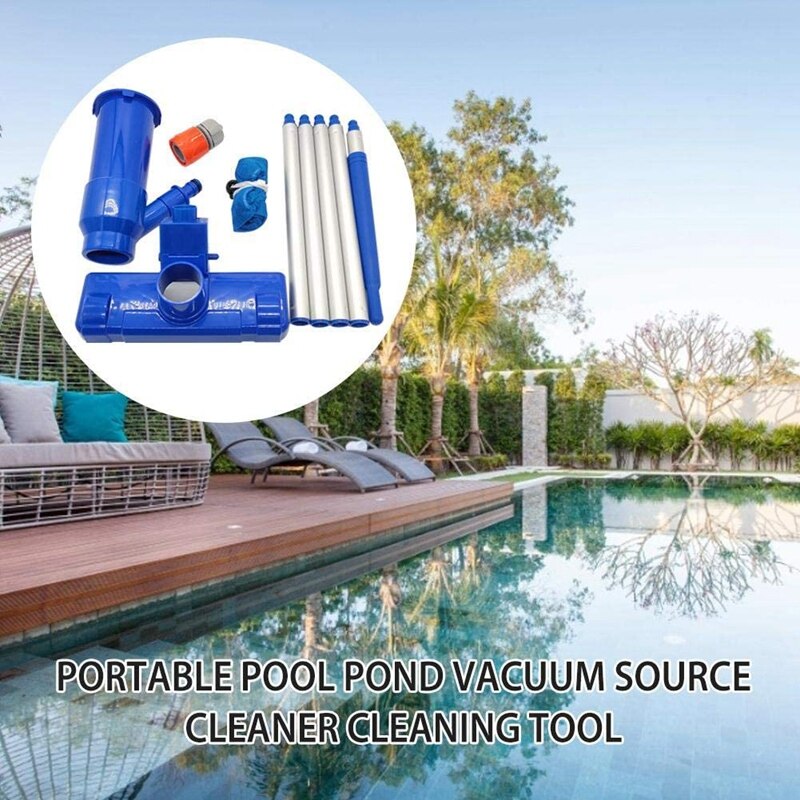 Portable Multifunctional Swimming Pool Vacuum Jet Cleaning Vacuum Cleaner Spa Bathtub Bath Cleaning Accessories