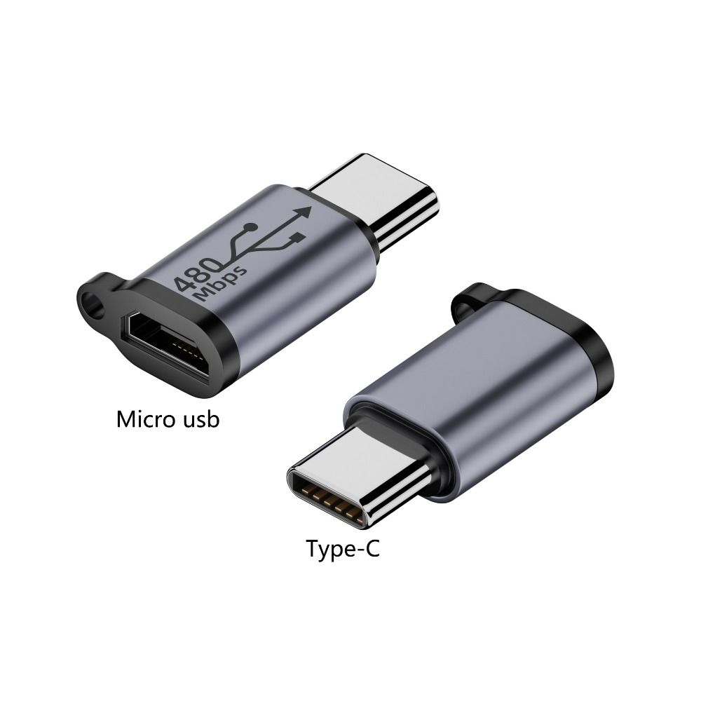 USB Type-C Adapter Type C To Micro To Mini USB Female To Male Converters: black